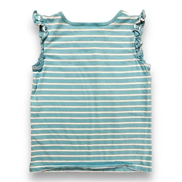 Hanna Andersson | Teal Ruffle Sleeve Tank (6-7 yrs) - Picture 3 of 5